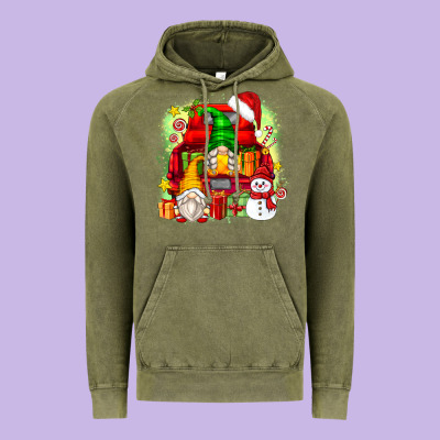 Christmas Gnome Truck Vintage Hoodie Designed By Zillion Design Studio