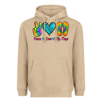 Mushroom peace love flips flops Heavyweight Hoodie - Jasminsmagicworld