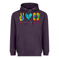 Plum peace love flips flops Heavyweight Hoodie - Jasminsmagicworld
