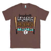 Chestnut baseball mama mama mama Classic Tee - CowhideDigitalArt