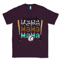Plum baseball mama mama mama Classic Tee - CowhideDigitalArt