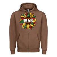 Chestnut juneteenth 1865 sunflower Zipper Hoodie - Artiststas