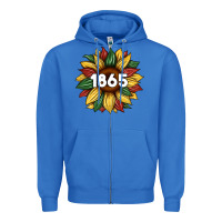True Royal juneteenth 1865 sunflower Zipper Hoodie - Artiststas