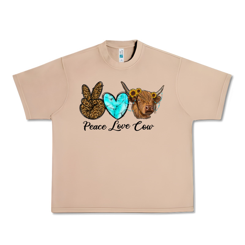 Peace Love Cow Urban Heavy Tee by RanaPortraitStore | Teevron