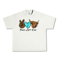 Pistachio peace love cow Urban Heavy Tee - RanaPortraitStore