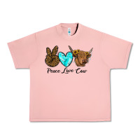Salmon peace love cow Urban Heavy Tee - RanaPortraitStore