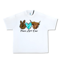 White peace love cow Urban Heavy Tee - RanaPortraitStore