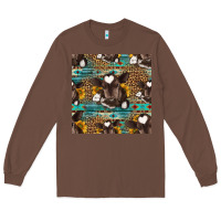 Chestnut western baby calf seamless pattern Long Sleeve Tee - HRA Design Shop