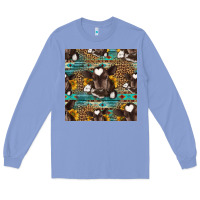 Colony Blue western baby calf seamless pattern Long Sleeve Tee - HRA Design Shop