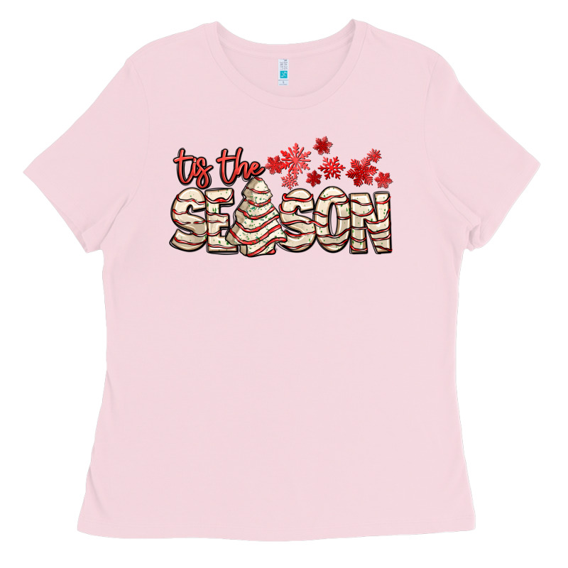 Tis The Season With Christmas Cake Ladies Tee by AdoDesignShop | Teevron