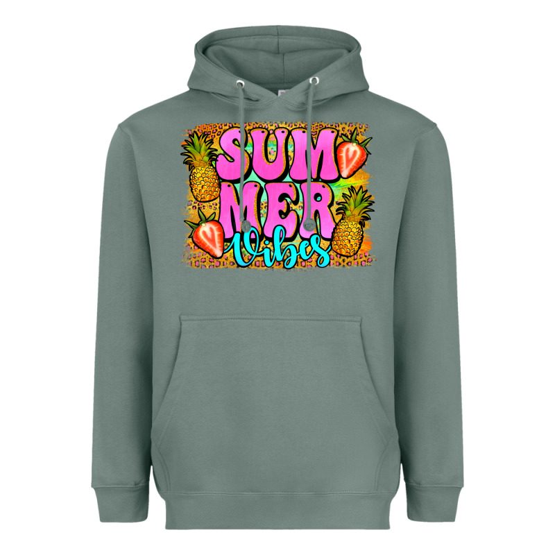 Summer Vibes Leopard Background Heavyweight Hoodie by Jasminsmagicworld | Teevron