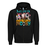 Black just a little moody heifers Zipper Hoodie - Jasminsmagicworld