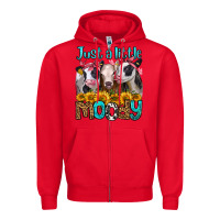 Red just a little moody heifers Zipper Hoodie - Jasminsmagicworld