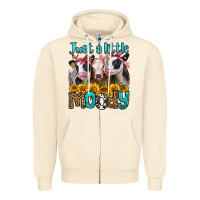 Sandshell just a little moody heifers Zipper Hoodie - Jasminsmagicworld