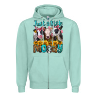 Seafoam just a little moody heifers Zipper Hoodie - Jasminsmagicworld