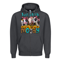 Smoke just a little moody heifers Zipper Hoodie - Jasminsmagicworld