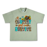 Oil Green a country girl can survive Urban Heavy Tee - Zillion Design Studio
