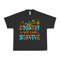 Pigment Black a country girl can survive Urban Heavy Tee - Zillion Design Studio