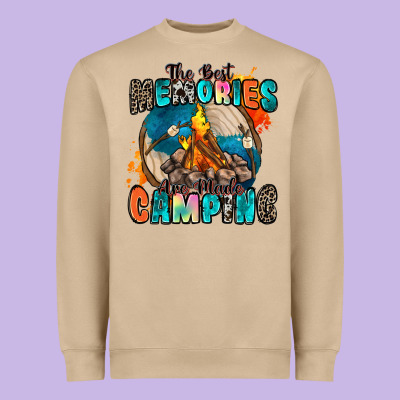 The Best Memories Are Made Camping Heavyweight Sweatshirt Designed By Zillion Design Studio