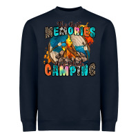 Navy the best memories are made camping Heavyweight Sweatshirt - Zillion Design Studio