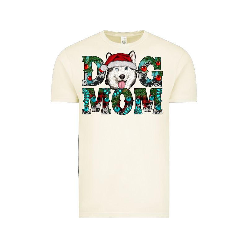 Christmas Dog Mom Husky Vintage Tee by RanaPortraitStore | Teevron