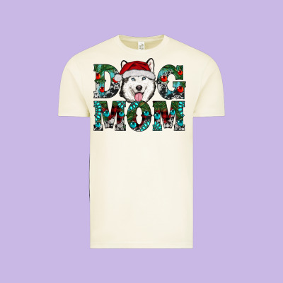 Christmas Dog Mom Husky Vintage Tee Designed By Ranaportraitstore