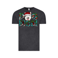Vintage Black christmas dog mom husky Vintage Tee - RanaPortraitStore