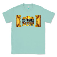Seafoam leopard softball mom 16oz libbey glass Classic Tee - HRA Design Shop