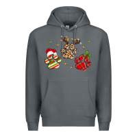 Rock christmas paws Premium Hoodie - MaliasSmallBusiness