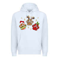 White christmas paws Premium Hoodie - MaliasSmallBusiness