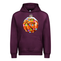 Mauve Wine Christmas Basketball Urban Hoodie - RanaPortraitStore