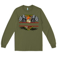 Army Green race flag and race equipment Long Sleeve Tee - AdoDesignShop