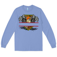 Colony Blue race flag and race equipment Long Sleeve Tee - AdoDesignShop