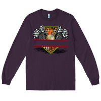 Plum race flag and race equipment Long Sleeve Tee - AdoDesignShop