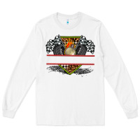 White race flag and race equipment Long Sleeve Tee - AdoDesignShop