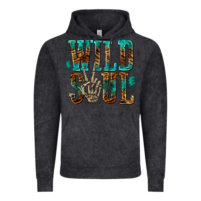 Wild Soul With Skeleton Hand Vintage Hoodie by texasbilliewilder | Teevron