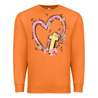 Carrot heart cross Premium Sweatshirt - MaliasSmallBusiness
