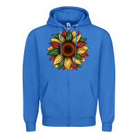 True Royal juneteenth sunflower Zipper Hoodie - Artiststas