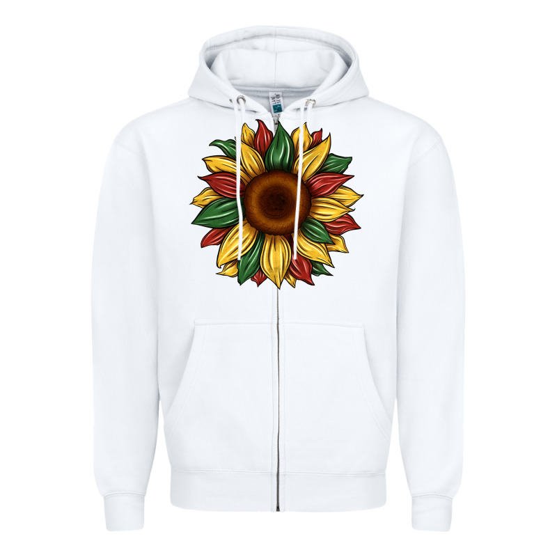 Juneteenth Sunflower Zipper Hoodie by Artiststas | Teevron
