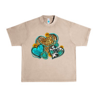 French Oak western turquoise hearts Urban Heavy Tee - Zillion Design Studio
