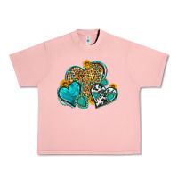 Salmon western turquoise hearts Urban Heavy Tee - Zillion Design Studio