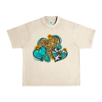 Sandshell western turquoise hearts Urban Heavy Tee - Zillion Design Studio