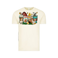 Vintage Arctic farm animals coffee cups Vintage Tee - Zillion Design Studio