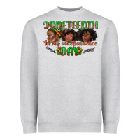 Heather Grey juneteenth in my independence day Heavyweight Sweatshirt - texasbilliewilder