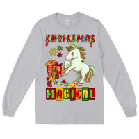 Moon Dust christmas magical unicorn Long Sleeve Tee - FaDigitalArtStudio