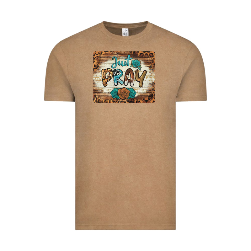 Just Pray Mousepad Vintage Tee by BarkalooDesign | Teevron