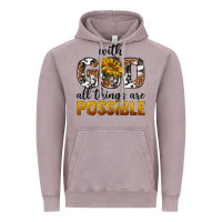 Vintage Zinc with god al things ara possible Vintage Hoodie - texasbilliewilder
