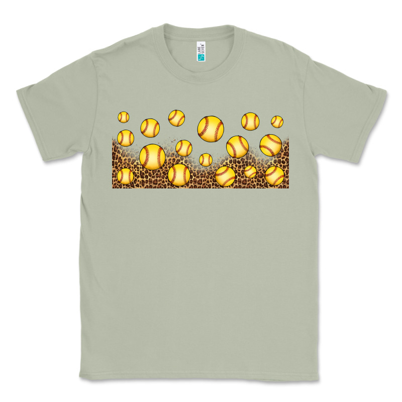 Leopard Softball 16oz Libbey Glass Classic Tee by HRA Design Shop | Teevron