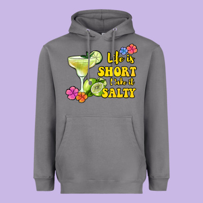 Life Is Short Make It Salty Heavyweight Hoodie Designed By Jasminsmagicworld