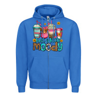 True Royal just a little moody coffee cups Zipper Hoodie - Jasminsmagicworld